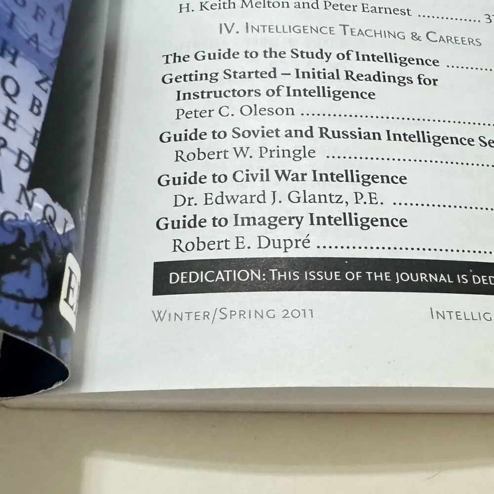 The Intelligencer Vol 18, No. 2: Journal of U.S. Intelligence Studies, Fall 2011
